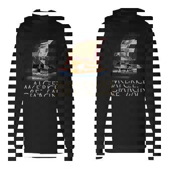 Ancient Greek Trireme Make Greece Great Again History T-shirt à manches longues - Cadeauxyz