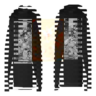 Anime Japanese Robot Giant Mecha Anime Robot Action Figure Long Sleeve T-Shirt - Monsterry