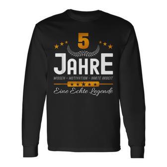 Anniversary 5 Years Company Service Anniversary Office Jokes Anniversary Langarmshirts - Geschenkecke