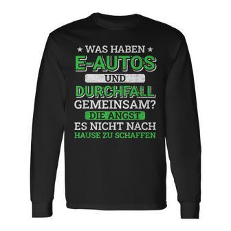 Anti Electric Car Burning Electric Car Opponent Langarmshirts - Geschenkecke