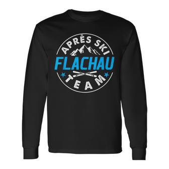 Apres Ski Flachau Team Skier Winter Holiday Costume Langarmshirts - Geschenkecke