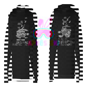 Apres Ski Friends Party Drinks Matching Bunny Easter 80s 90s Long Sleeve T-Shirt - Monsterry