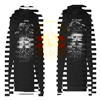 Árbol De Guitarra Acústica Por El Lago Guitarrista Guitar Lake Camiseta de manga larga - Regaloses