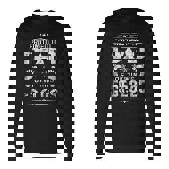 Ascendido A Papá De Gemelos 2025 Día Del Padre Nuevo Papá Camiseta de manga larga - Regaloses