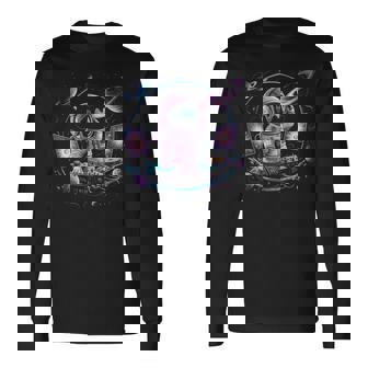 Astronauta Música Psicodélica Dj Psytrance Techno Edm Festival Camiseta de manga larga - Regaloses