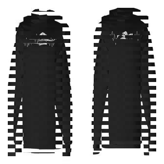 Athlète Natation Plonger Nager Battement De Coeur Nageur T-shirt à manches longues - Cadeauxyz