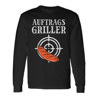 Auftrags Griller Wurst Grill Bbq Grill Master Langarmshirts - Geschenkecke