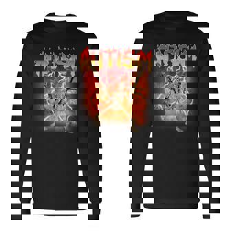 Autism Skeleton Oddly Specific Dank Meme Long Sleeve T-Shirt - Monsterry