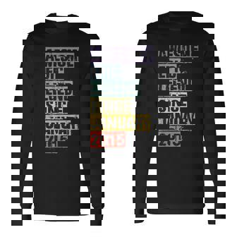 Awesome Epic Legend Since January 2015 6Th Birthday 6 Long Sleeve T-Shirt | Mazezy
