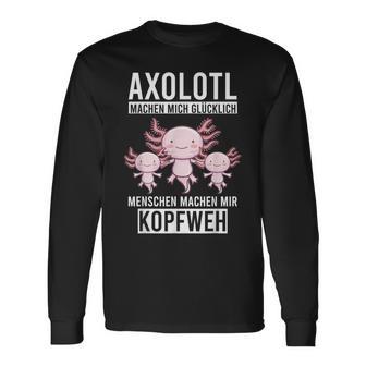 Axolotl Aquaristik Axolotlbreeder Langarmshirts - Geschenkecke