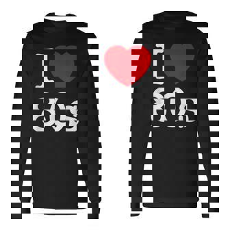 Back To 80'S Intage Retro I Love 80'S Graphic Camiseta de manga larga - Regaloses