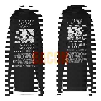 Bacon Addicts Keto Low Carb Diet Ketosis Bacon Lover Ketones Long Sleeve T-Shirt - Monsterry