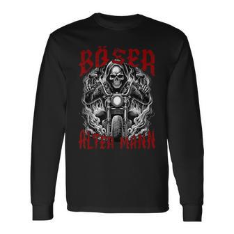 Bad Old Man Motorcycle Rider Biker Langarmshirts - Geschenkecke