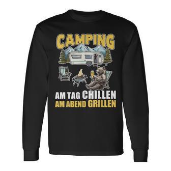 Barbecue And Chillen Camper Saying Caravan Camping Langarmshirts - Geschenkecke