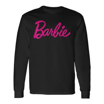 Barbie Official Barbie Logo Ladies Multi Colour Langarmshirts - Geschenkecke