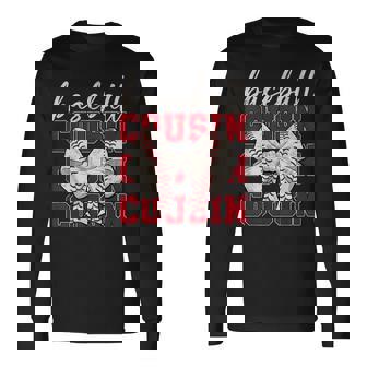 Baseball Cousin Coquette Bow Sport Lover Long Sleeve T-Shirt - Thegiftio UK