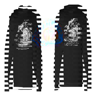 Baseball Drip Ice Cream Sprinkles Baseball Glove Long Sleeve T-Shirt | Seseable CA
