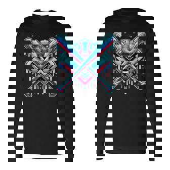 Baseball Dripping Ice Cream Drip Youth Boys Baseball Long Sleeve T-Shirt | Mazezy