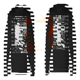 Basketball Words Bball Basketball Player Dunk Sport Long Sleeve T-Shirt - Monsterry