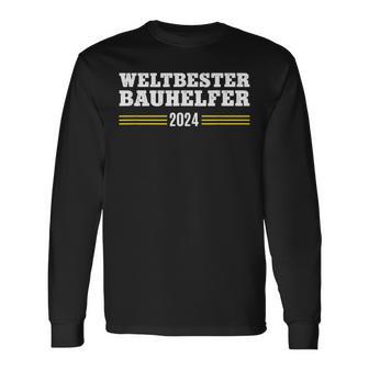 Bauhelfer 2024 Thank You Construction Worker Construction Craftsman Construction Site Langarmshirts - Geschenkecke