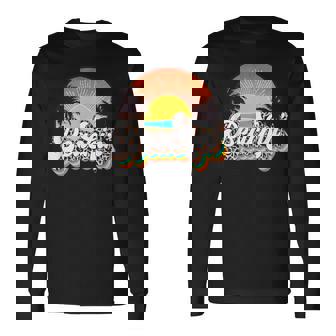 Beachin' Retro Leopard Long Sleeve T-Shirt - Monsterry