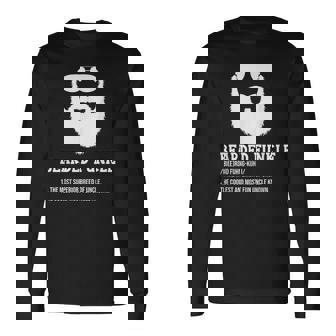 Bearded Uncle Dad Bearded Funkle Uncle Definition Long Sleeve T-Shirt - Thegiftio