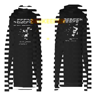 Beekeeper If I Run You Run Beekeeping Bee Hive Owner Long Sleeve T-Shirt - Monsterry