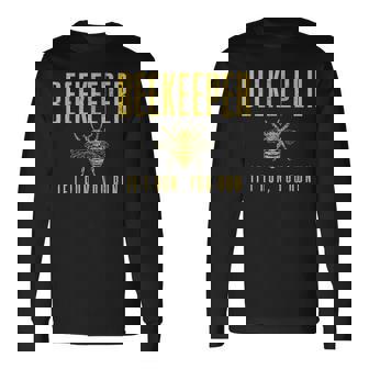 Beekeeper If I Run You Run Beekeeping Beekeeper Long Sleeve T-Shirt - Monsterry