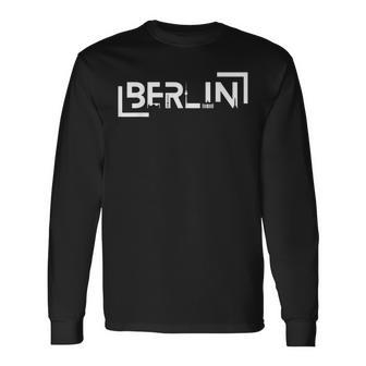 Berlin With Iconic Landmark Fan Souvenir Love Langarmshirts - Geschenkecke