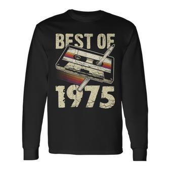 Best Of 1975 Audio Cassette 49Th Birthday 49 Years Old Langarmshirts - Geschenkecke