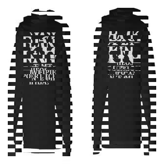 Best African King For Dad Afrocentric Chess Lover Long Sleeve T-Shirt | Seseable CA