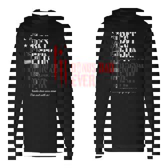 Best Effin' Bonus Dad Ever On Back Long Sleeve T-Shirt - Thegiftio UK