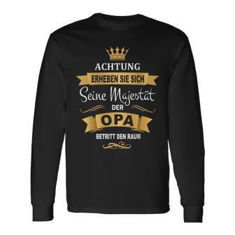 Best Grandpa Birthday King Majesty Crown Langarmshirts - Geschenkecke