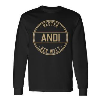 Bester Andi Der Welt Name Langarmshirts - Geschenkecke