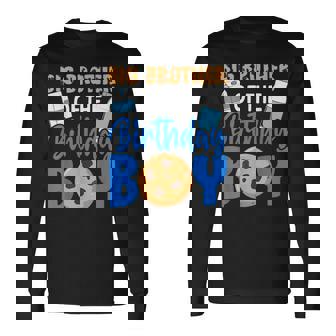 Big Brother Of The Birthday Boy Milk And Cookies 1St Long Sleeve T-Shirt - Thegiftio