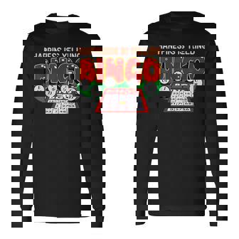 Bingo Happiness Bingo Outfit Long Sleeve T-Shirt - Monsterry