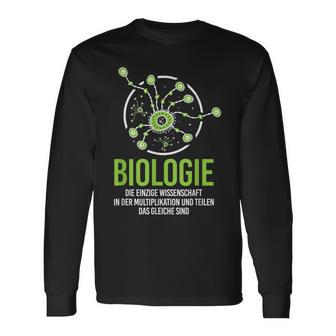 Biology Only Science Multiplication Share Biologist Langarmshirts - Geschenkecke