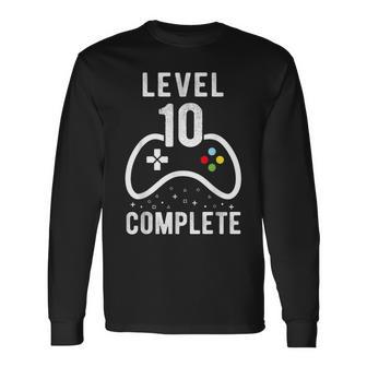 Birthday Boy 10 Years Gamer Level 10 Complete Langarmshirts - Geschenkecke