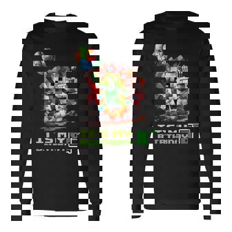Birthday Boy 8Th Birthday I'm 8 Year Old Gamer Number Long Sleeve T-Shirt | Mazezy