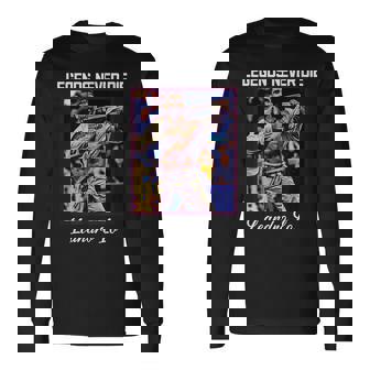 Bjj Legends Never Die Bjj Gi Brasileño Jiu Jitsu Camiseta de manga larga - Regaloses