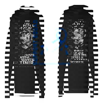 Blue Colon Cancer Awareness Mamaw Support Squad Colorectal Long Sleeve T-Shirt | Mazezy
