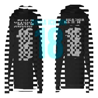 Blue Digga Ich Bin 18 Jahre Junge 18Th Birthday Langarmshirts - Geschenkecke