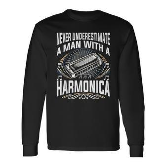 Blues Harp Harmonica Langarmshirts - Geschenkecke