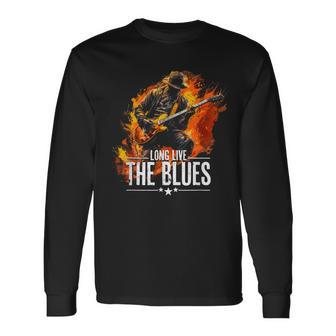 Blues Music Guitar For Guitaristsintage Langarmshirts - Geschenkecke