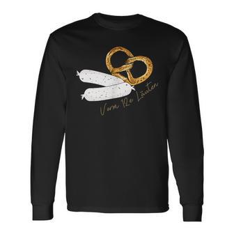 Boarisch Bavarian Sausage Bavarian Pretzel Langarmshirts - Geschenkecke