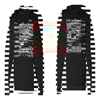 Bombardiro Bombardino Crocodilo Italian Brainrot Meme Long Sleeve T-Shirt | Mazezy