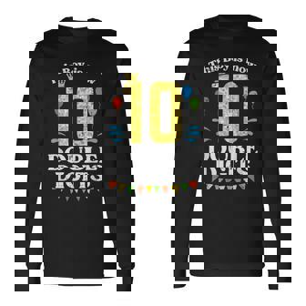 This Boy Is Now 10 Double Digits Crown 10Th Birthday Fiesta Long Sleeve T-Shirt - Monsterry