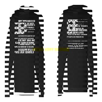 My Brother Has Your Back My Soldier Hero Proud Army Brother Long Sleeve T-Shirt - Monsterry