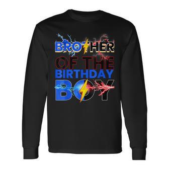 Brother Of The Birthday Boy Hedgehog Family Party Long Sleeve T-Shirt - Thegiftio UK