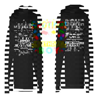 Brother Of The Birthday Boy Master Builder Blocks Building Long Sleeve T-Shirt | Seseable UK